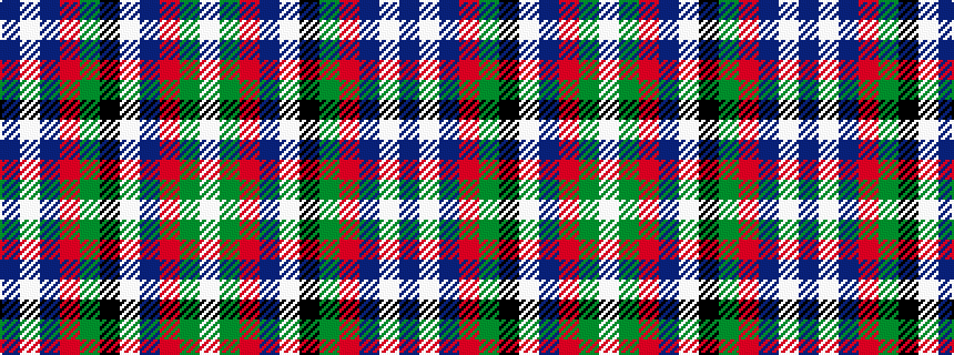idealised woven sample of pattern BWBRGKWBRGW
