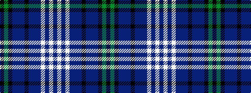 idealised woven sample of pattern BWBWBBBKBBBKGK
