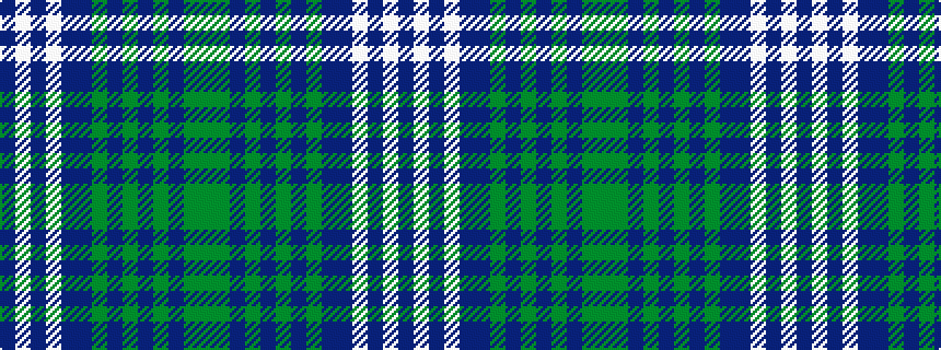idealised woven sample of pattern BWBWBBGBGBGBGG