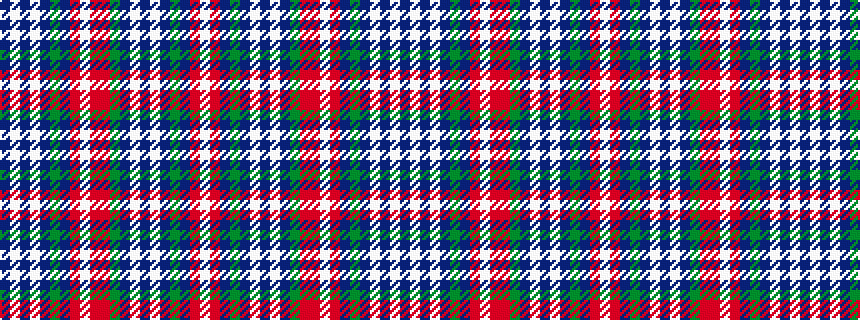 idealised woven sample of pattern BWBWBGBRWRRGBWBWBGBRW
