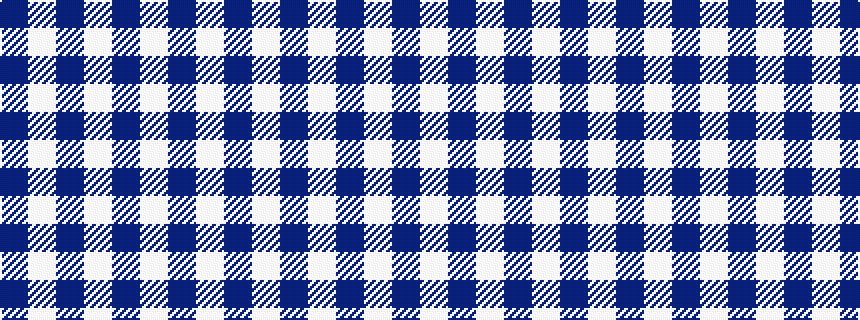 idealised woven sample of pattern BWBWBWB