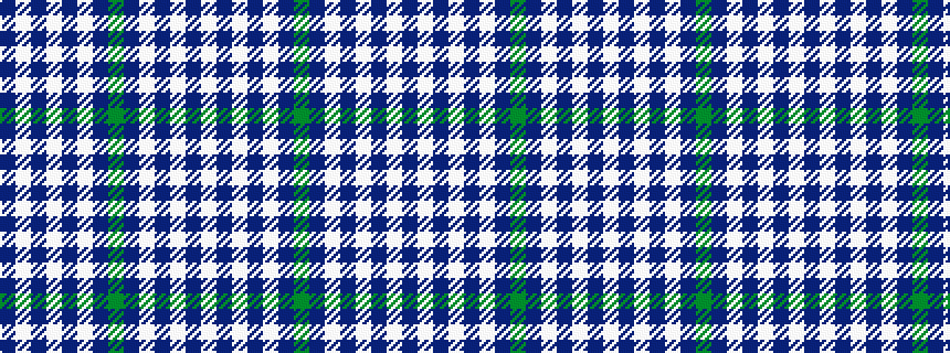idealised woven sample of pattern BWBWBWBGBWBWBW