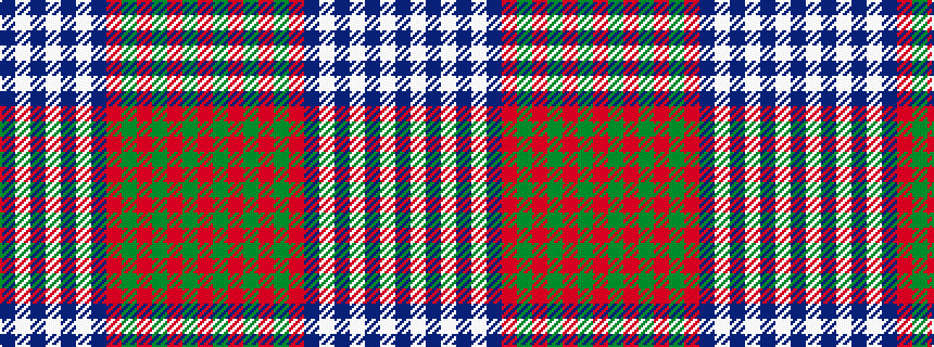 idealised woven sample of pattern BWBWBWBRGRGRGR