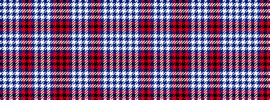idealised woven sample of pattern BWBWBWBRKRBWBWBWBRKR