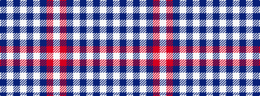 idealised woven sample of pattern BWBWBWBRW
