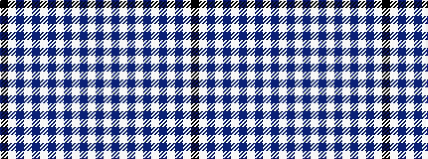 idealised woven sample of pattern BWBWBWBWBWBWK