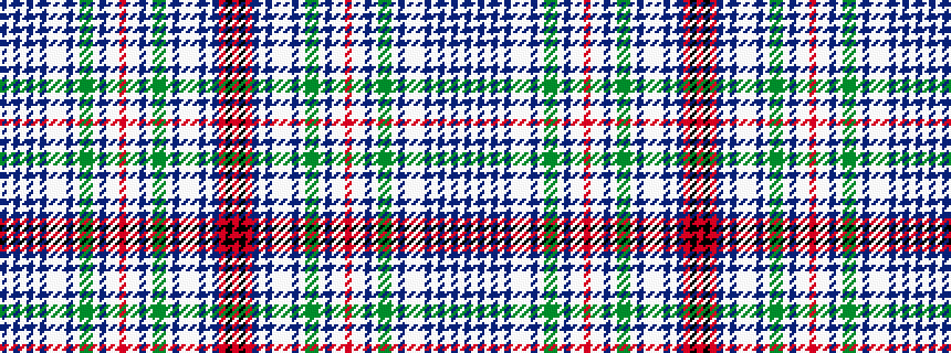 idealised woven sample of pattern BWBWBWBWWWBWGGWBWWRWWBWGGWBWWWBWBRKR