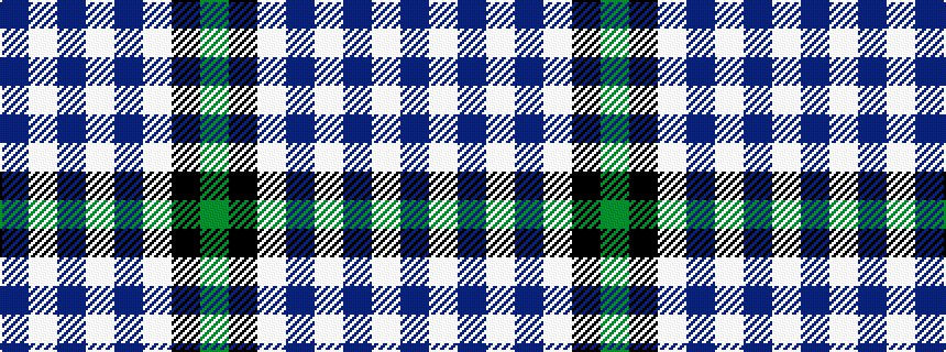 idealised woven sample of pattern BWBWBWKG