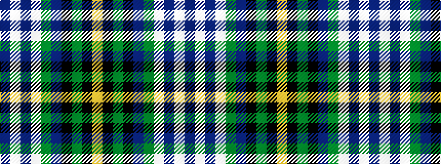 idealised woven sample of pattern BWBWGBKGKY
