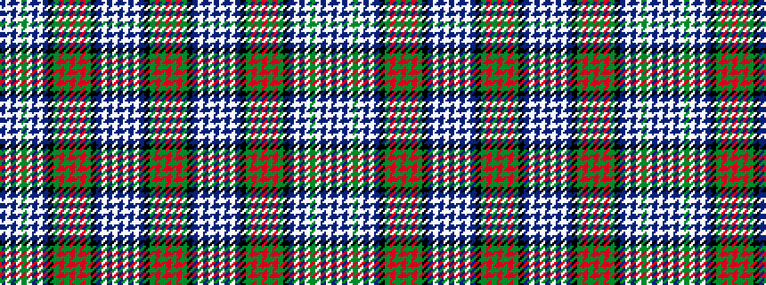idealised woven sample of pattern BWBWGWBWBKGRGRGRGKBWBWBWBWBKGRGR