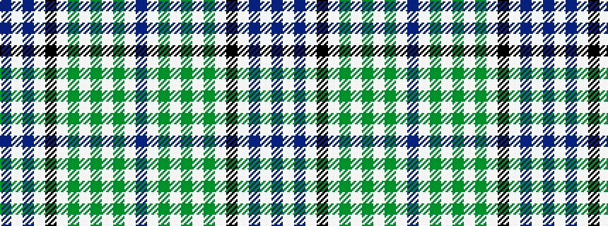 idealised woven sample of pattern BWBWKWGWGWGWB