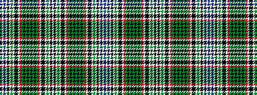 idealised woven sample of pattern BWBWKWGWKKWRGKGKGKGKGRWKKWGWKW