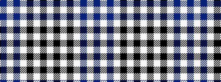 idealised woven sample of pattern BWBWKWKW