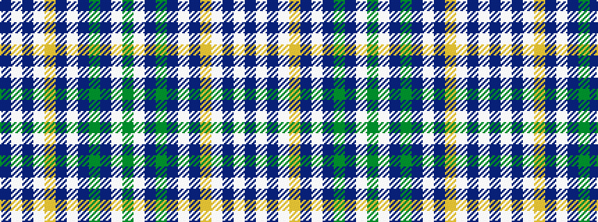idealised woven sample of pattern BWBWYBWBGBWG