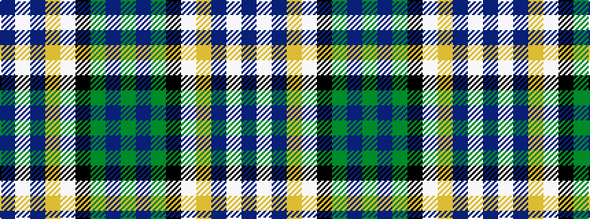 idealised woven sample of pattern BWBYWKGBG