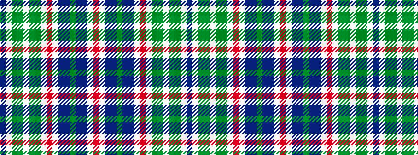 idealised woven sample of pattern BWGGWGGWRWBBGBBWR