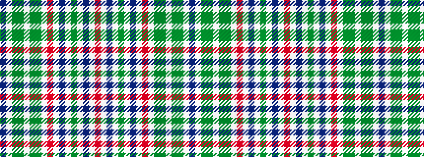 idealised woven sample of pattern BWGGWGGWRWBWGWBWR