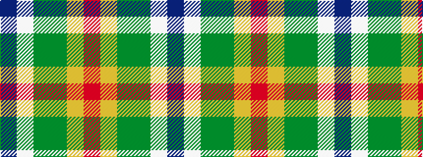 idealised woven sample of pattern BWGGYR