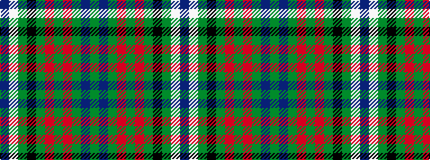 idealised woven sample of pattern BWGKGRGRGBG