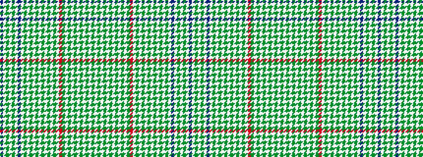 idealised woven sample of pattern BWGWGWBWGWGWGWGWGWGWRGWGWGWGWGWGW