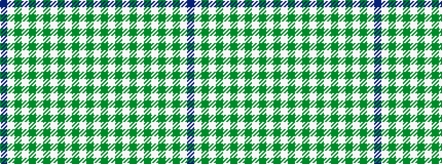 idealised woven sample of pattern BWGWGWGWGWGWGW