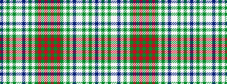 idealised woven sample of pattern BWGWGWWBWGWGRGRG