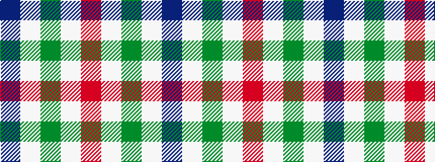 idealised woven sample of pattern BWGWR