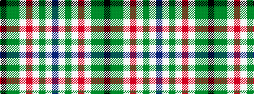 idealised woven sample of pattern BWGWRWGGK