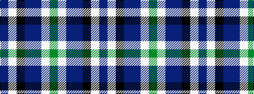 idealised woven sample of pattern BWKBBWG
