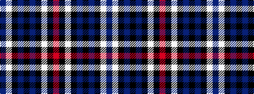 idealised woven sample of pattern BWKBKBKWKR