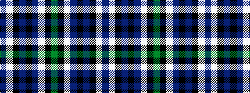 idealised woven sample of pattern BWKBKBWKG