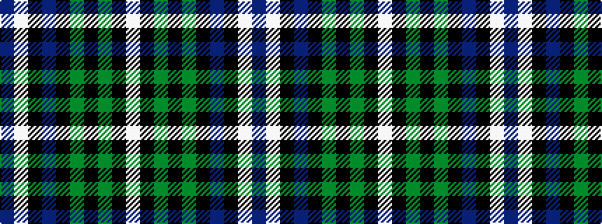 idealised woven sample of pattern BWKBKGKGKW