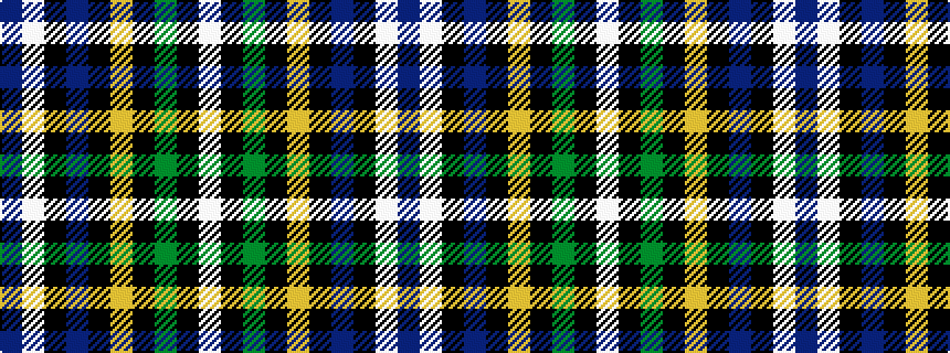 idealised woven sample of pattern BWKBKYKGKW