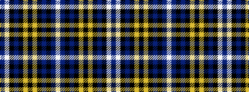 idealised woven sample of pattern BWKBKYKYKBKBW