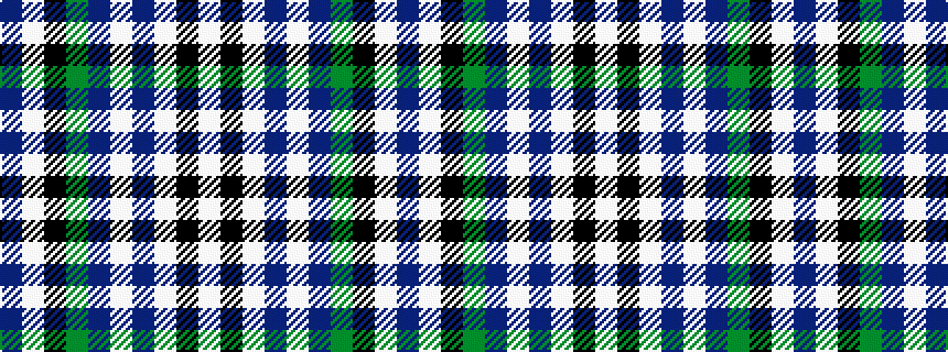 idealised woven sample of pattern BWKGBWBWKW