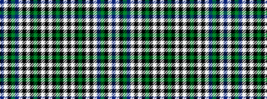 idealised woven sample of pattern BWKGBWKWKGKWKWKG