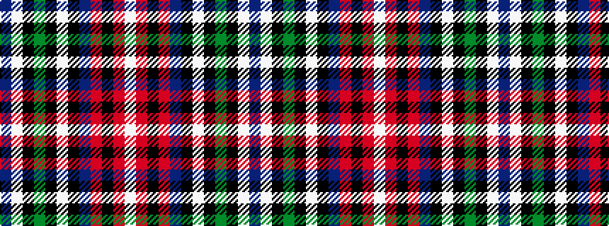 idealised woven sample of pattern BWKGKWKBRKRW