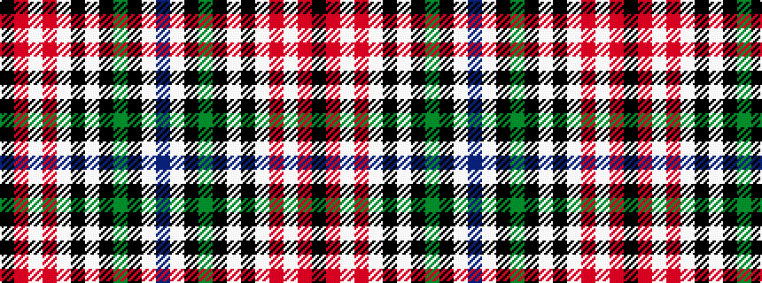 idealised woven sample of pattern BWKGKWKWRWRK