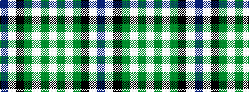 idealised woven sample of pattern BWKGWGW