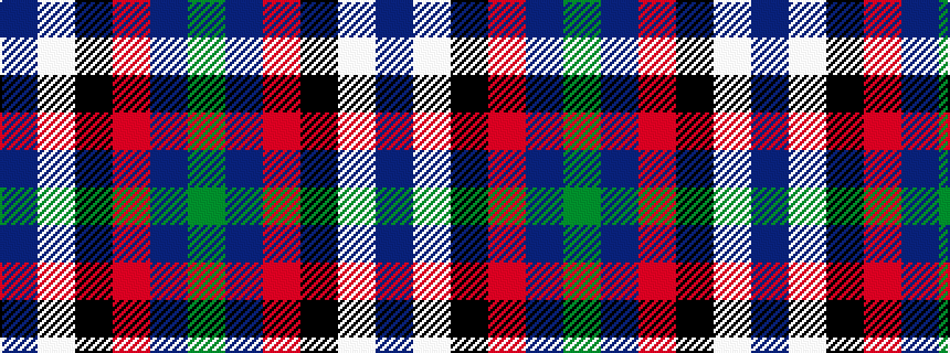 idealised woven sample of pattern BWKRBG