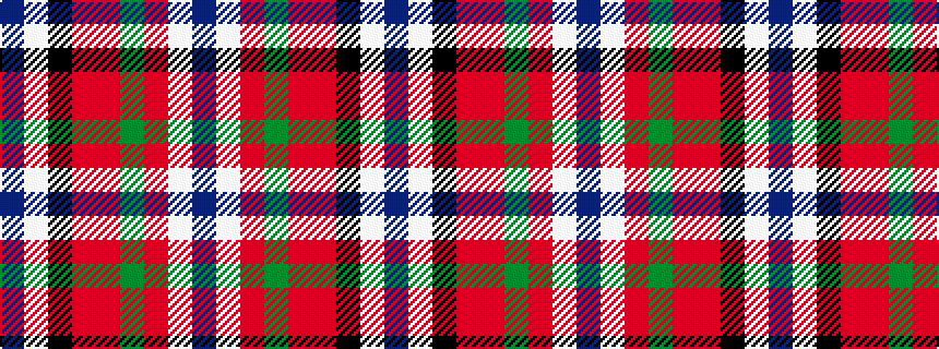 idealised woven sample of pattern BWKRRGRWB
