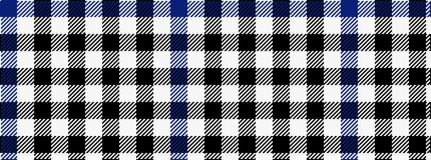 idealised woven sample of pattern BWKWKW