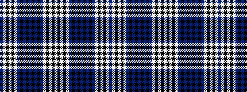 idealised woven sample of pattern BWKWKWBKBKBKBKBWKWKW