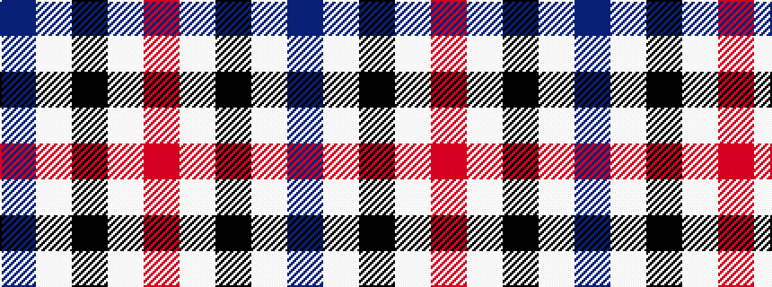 idealised woven sample of pattern BWKWR