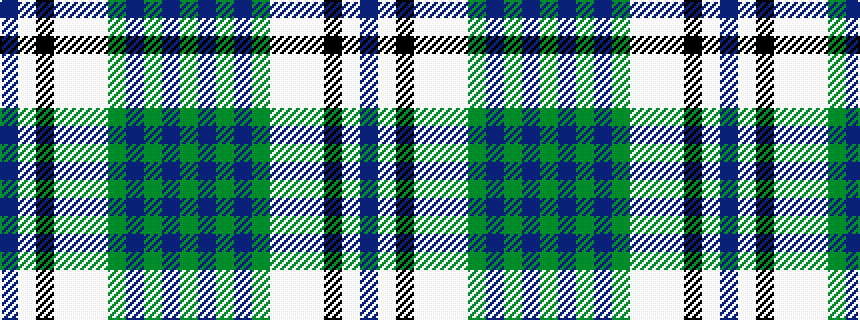 idealised woven sample of pattern BWKWWWGBGBG