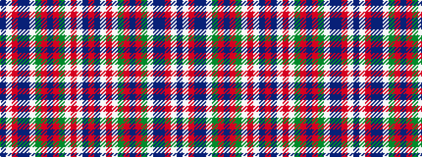 idealised woven sample of pattern BWRBBWGRBRGWRWBR