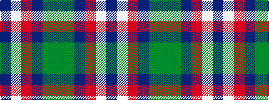idealised woven sample of pattern BWRBGG