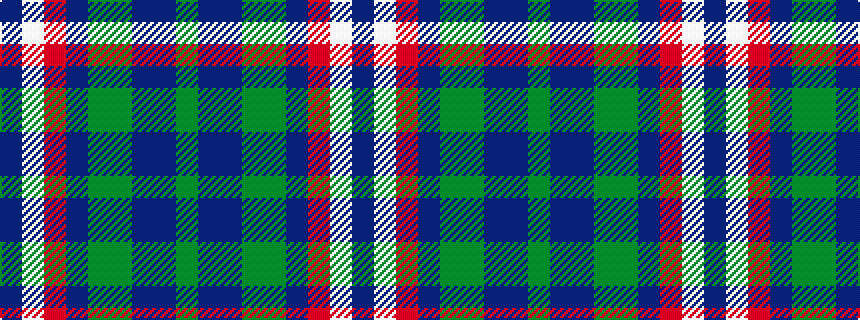 idealised woven sample of pattern BWRBGGBBG