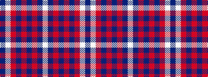 idealised woven sample of pattern BWRBRBRBW