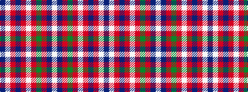 idealised woven sample of pattern BWRBRWRGRBW